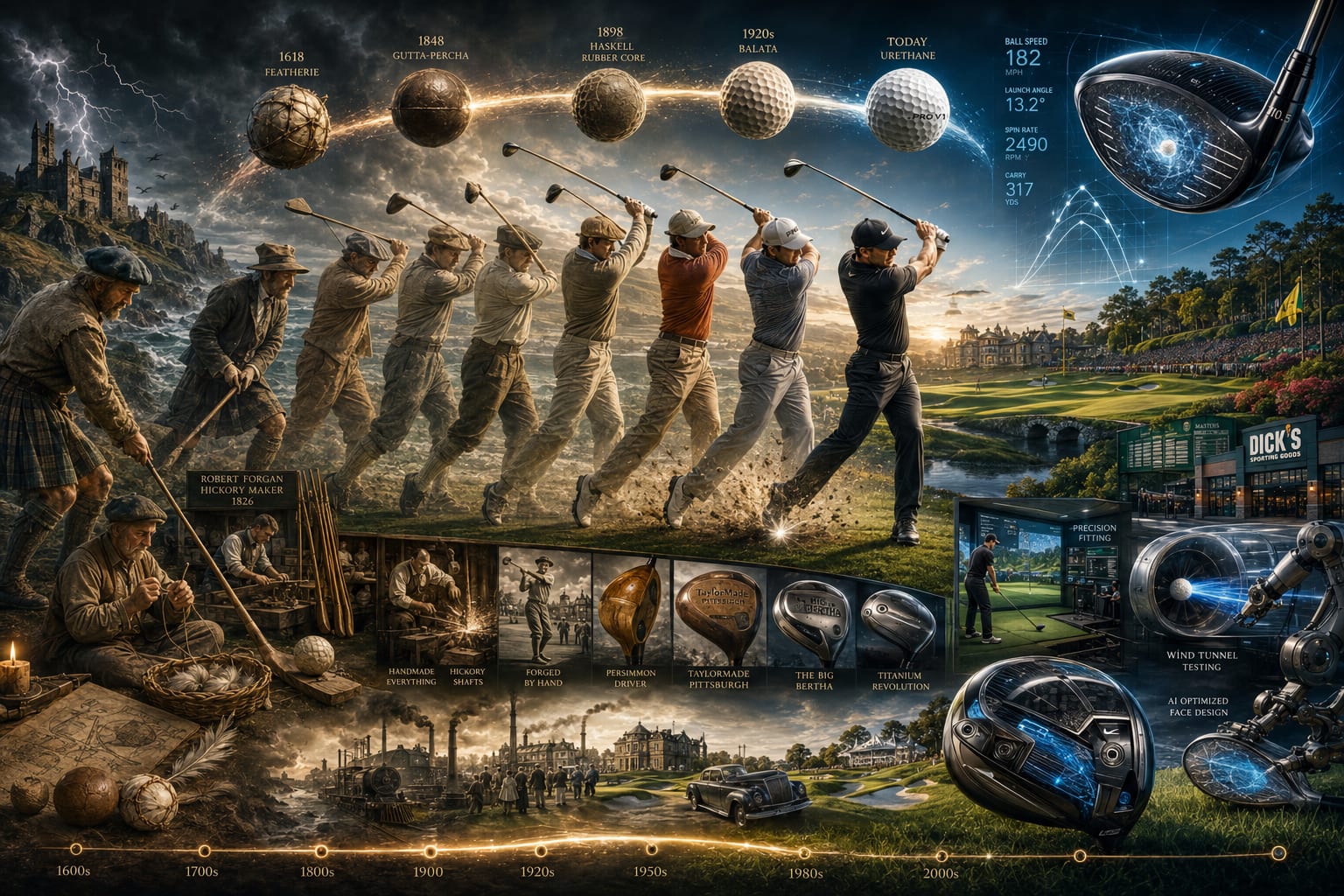 From Feathers to Physics: How Golf Equipment Went From Handmade to Otherworldly